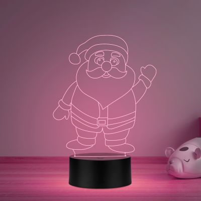 Santa Claus Led Night lamp 16 Color Changing Light & Remote Control Gift for Christmas